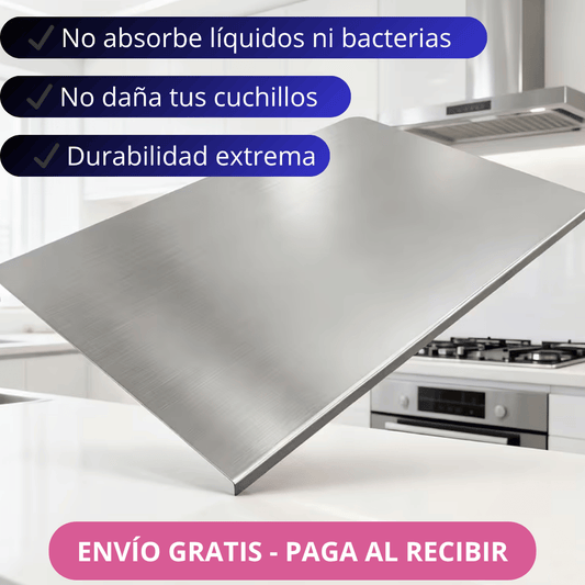 Tabla de Cocina Acero Inoxidable™ - antibacteriana